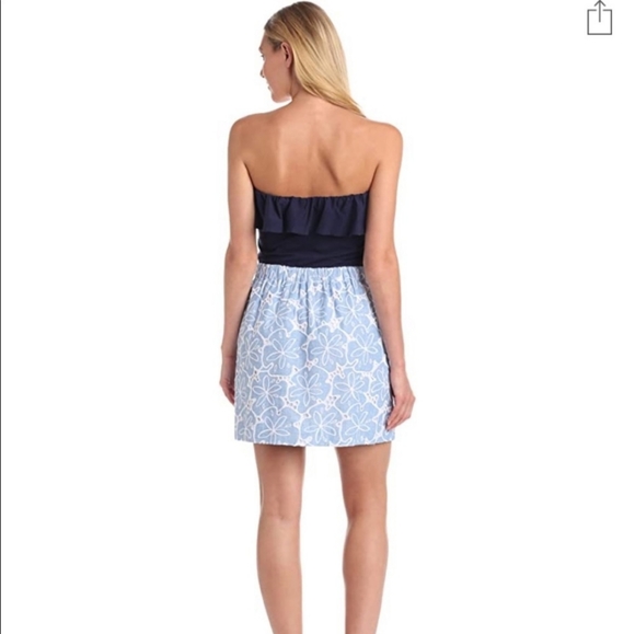 Lilly Pulitzer Athens strapless embroidered dress - Picture 2 of 8